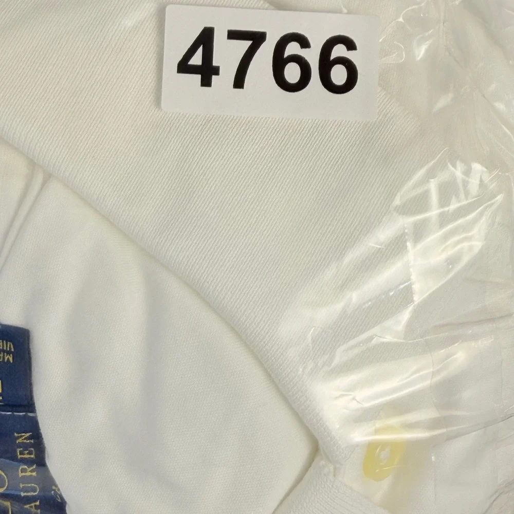 Polo Ralph Lauren Polo Shirt Men L White Classic Fit Pima Cotton Short Sleeve